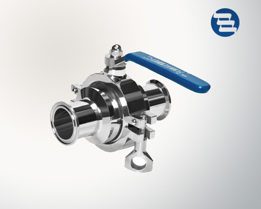 Clamp without stuck ball valve
