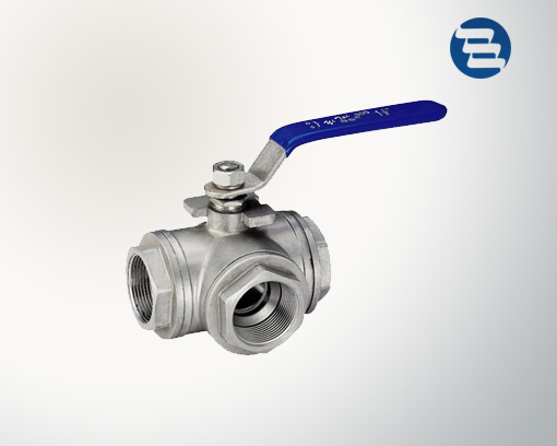 Three internal thread ball valve