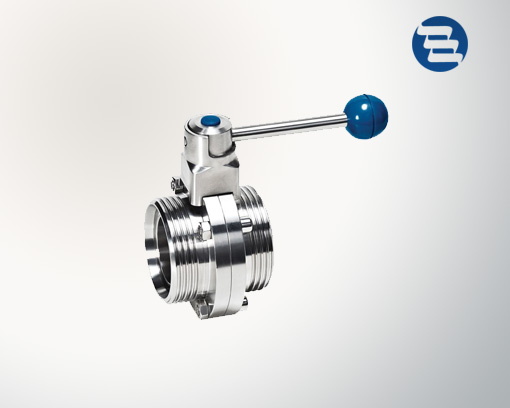 Threaded butterfly valve