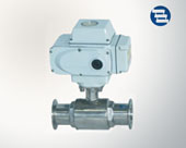 Electric direct way ball valve