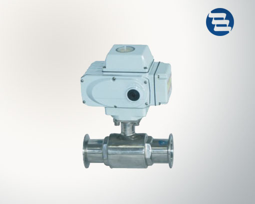 Electric direct way ball valve