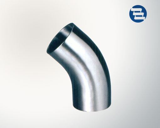 Long-type 45 degree welded elbow