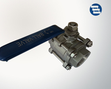 Three-piece ball valve