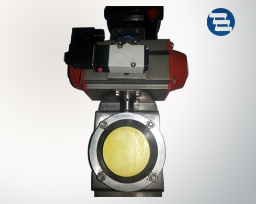 Horizontal actuator butterfly valve